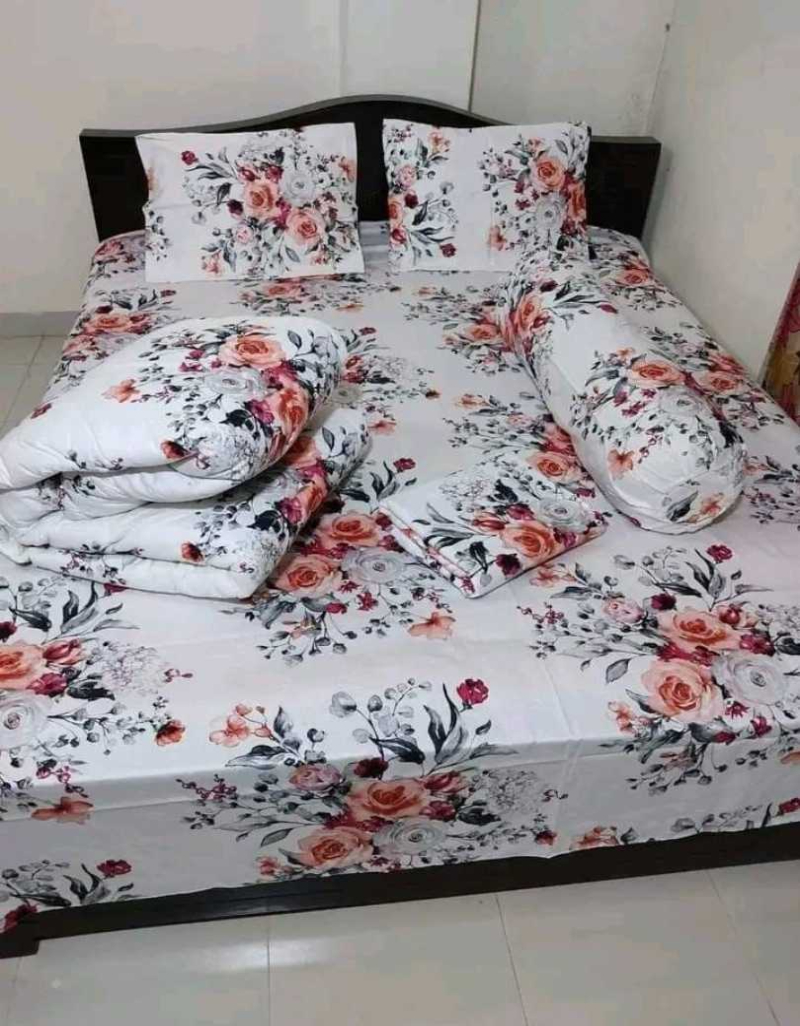 Premium 5-Piece Twill Cotton Comforter Set - শুধু কমফোর্টার নিলে এখানে (√) দিন।